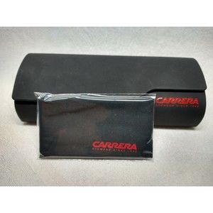 Carrera Sunglasses Hard Matte Black Case Velvet-like Interior/New Cleaning Cloth